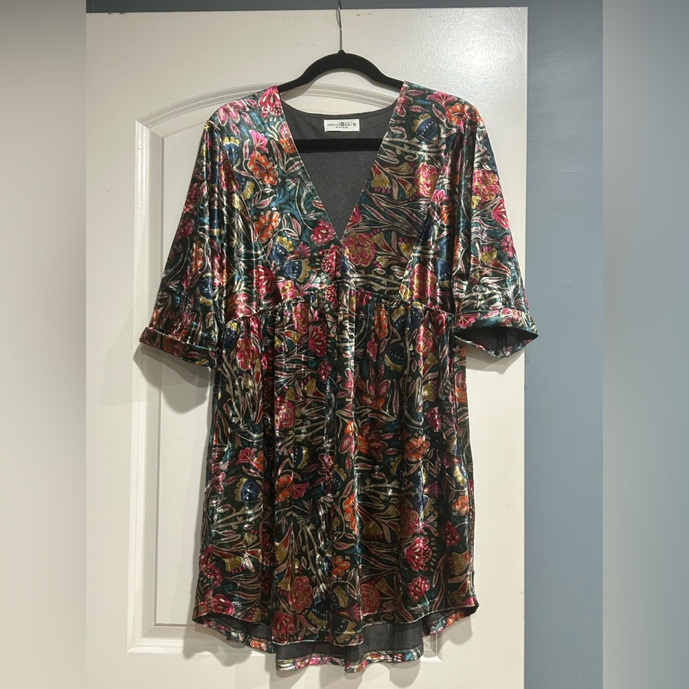 Natural Life Floral Mini Dress - Multicolor
